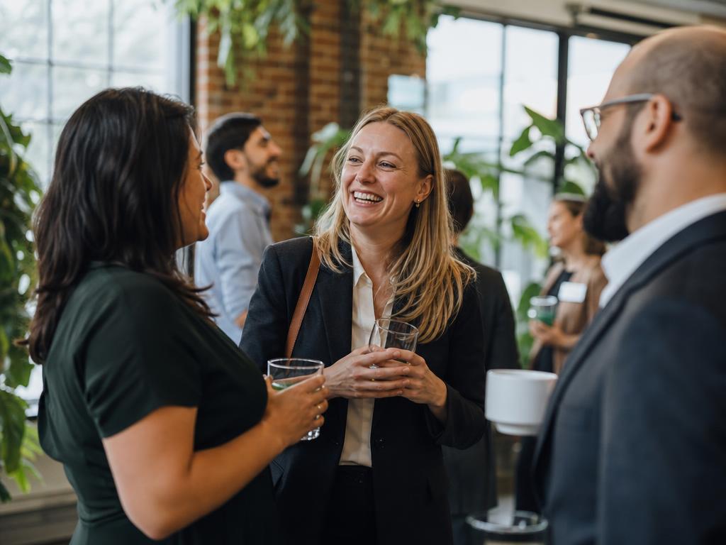 Participants souriants lors d'un événement responsable